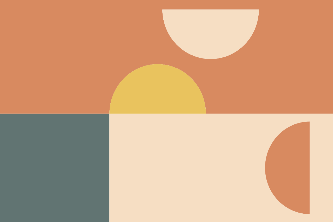 Värikkäät geometriset muodot pöytätabletti moderni - Tenstickers