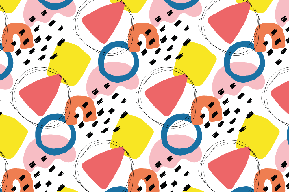 Pöytätabletti moderni eloisa geometrinen muotoilu - Tenstickers