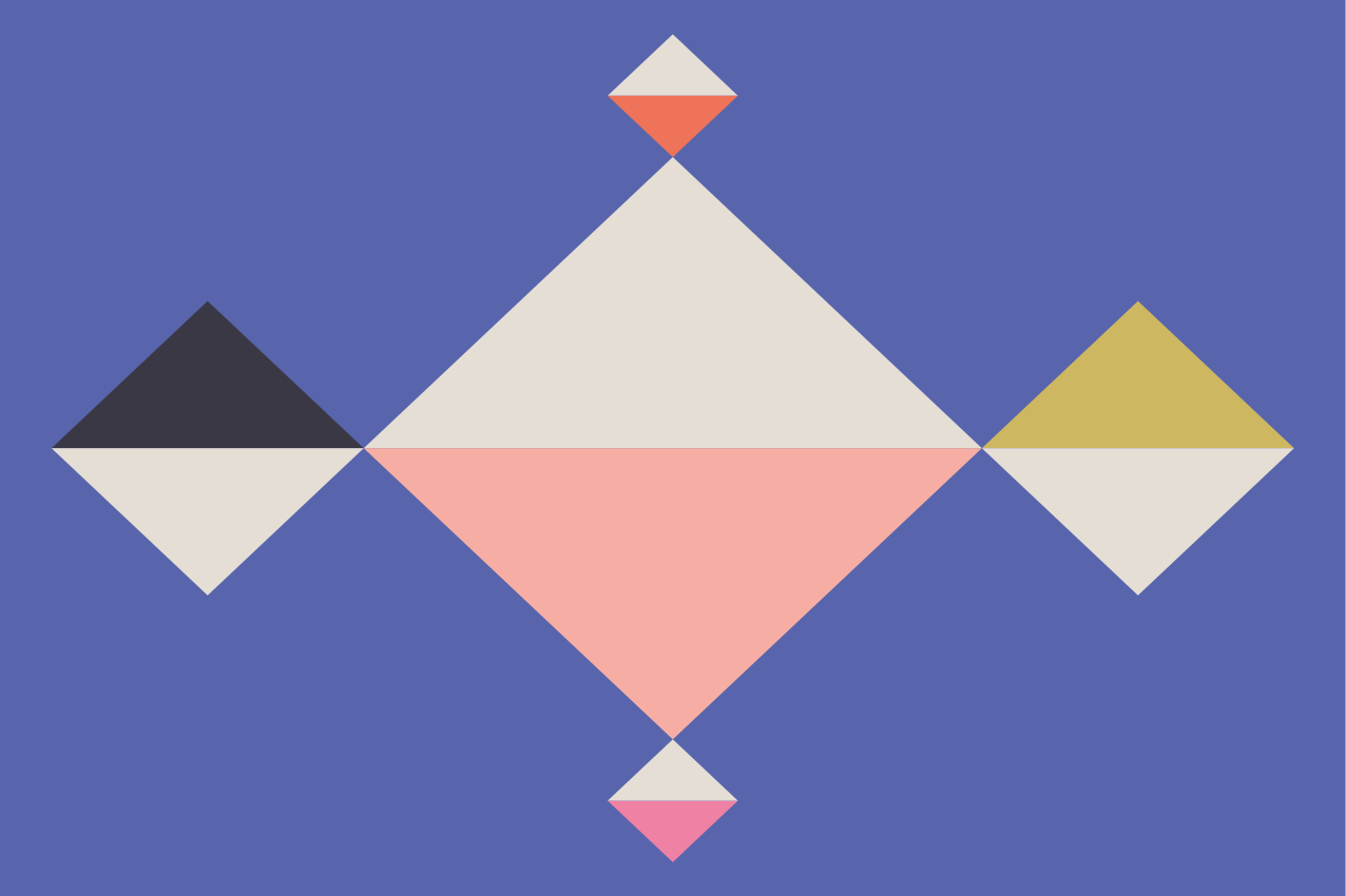 Geometriset värisuorakulmiot pöytätabletti moderni - Tenstickers