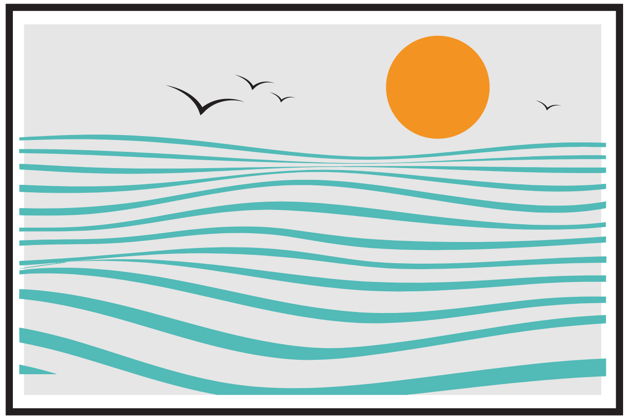 Moderni aaltoilme pöytätabletti - Tenstickers