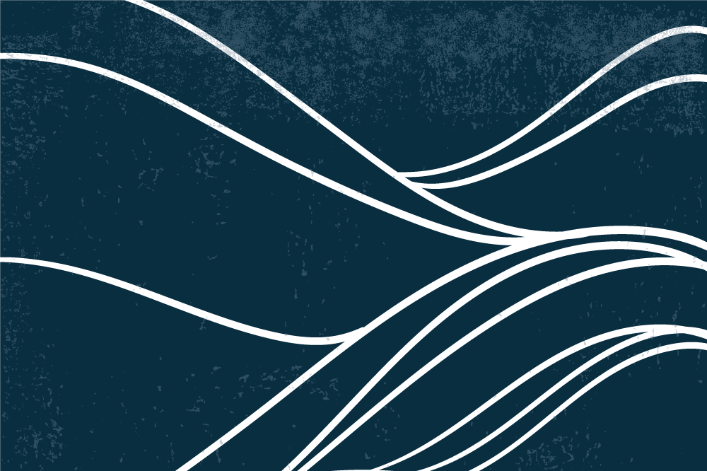 Pöytätabletti moderni elegantti aalto-kuvio - Tenstickers