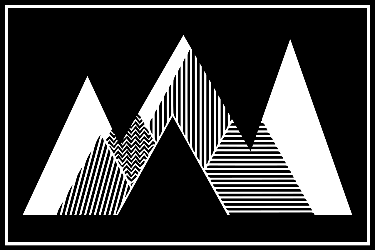 Pöytätabletti moderni tyylikkäät vuorenhuiput - Tenstickers