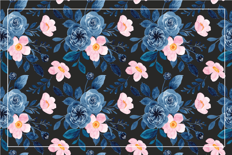 Alkuperäinen pöytätabletti kasvi-aiheisella pinnalla - Tenstickers