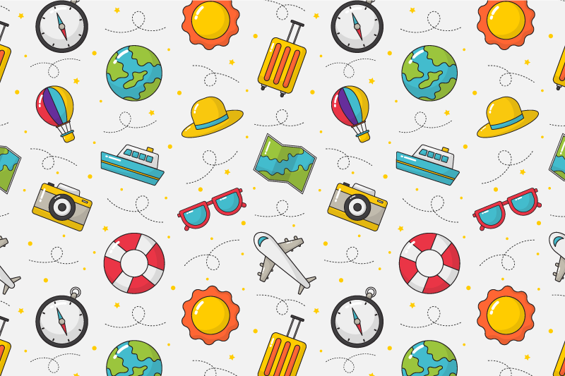 Leikkisät matkailuelementit lasten pöytätabletti - Tenstickers