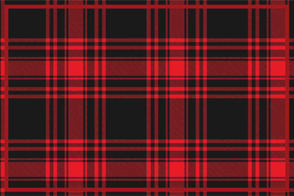 Menzies tartan musta punainen ruutukuvio tekstuuri pöytätabletti - Tenstickers