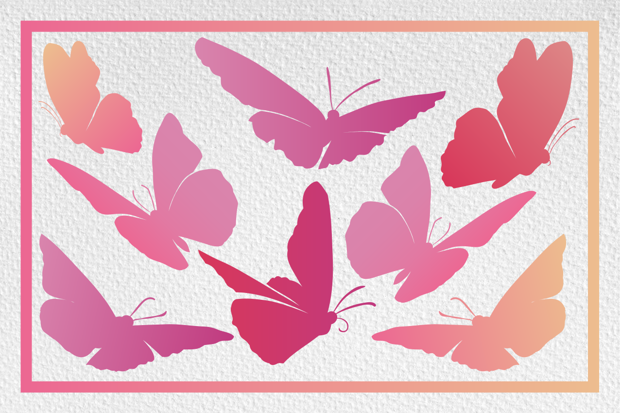 Värikäs perhonen lasten pöytätabletti - Tenstickers