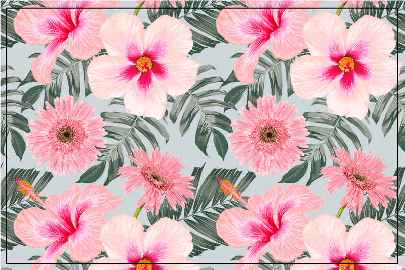 Värikäs pastellimaalaus pöytätabletti moderni - Tenstickers