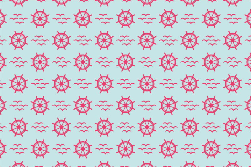 Merenkulun ruori chevron -kuviolla Alkuperäinen pöytätabletti - Tenstickers