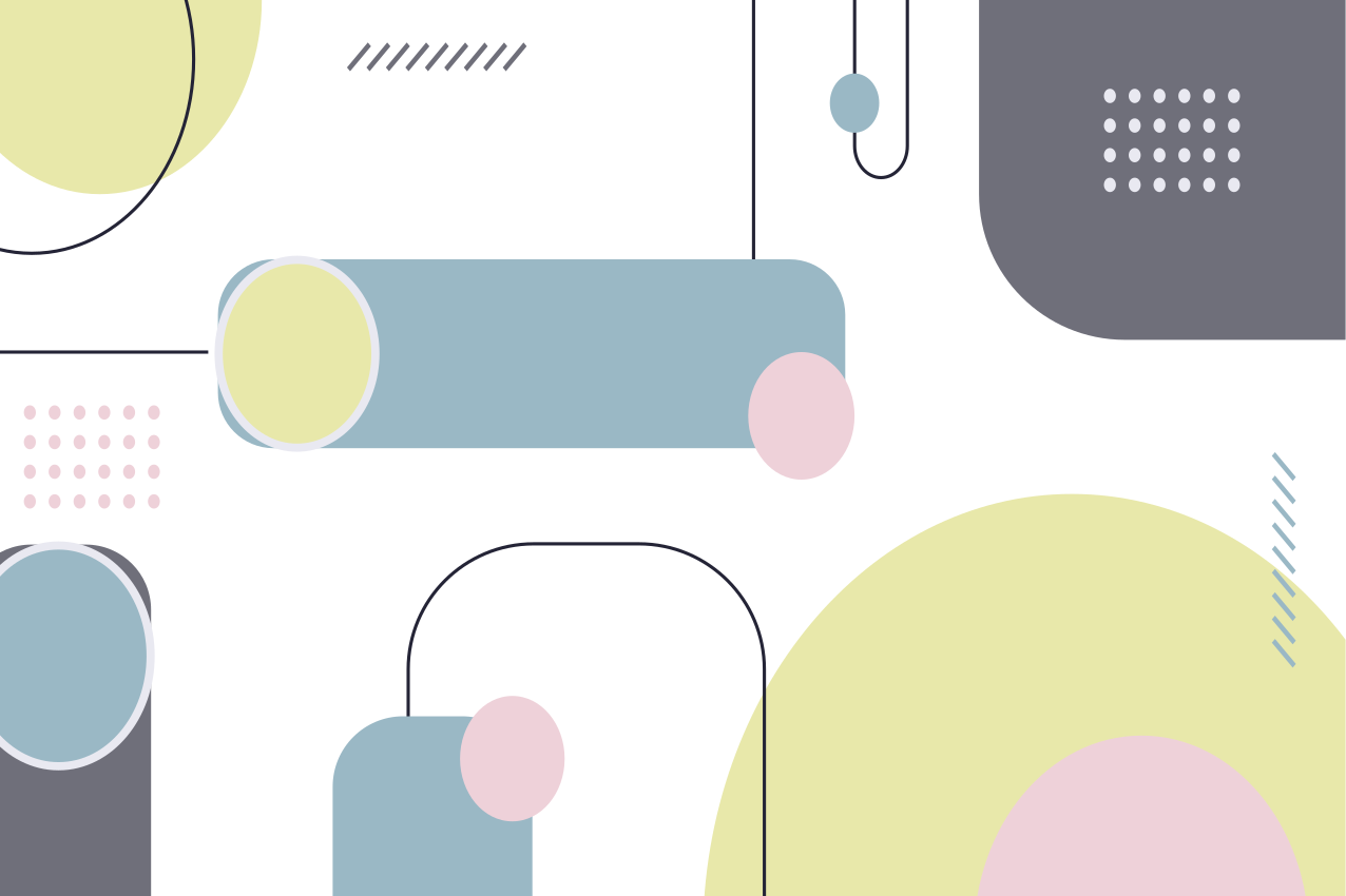 Pöytätabletti moderni geometrinen muotojärjestys - Tenstickers