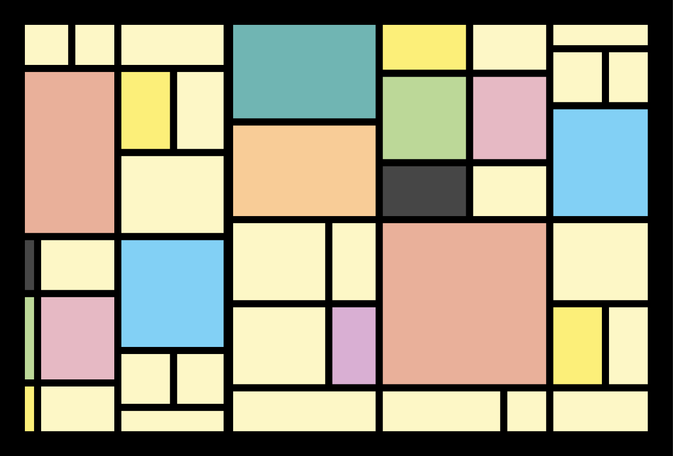 Pöytätabletti moderni geometrinen abstrakti kuvio - Tenstickers