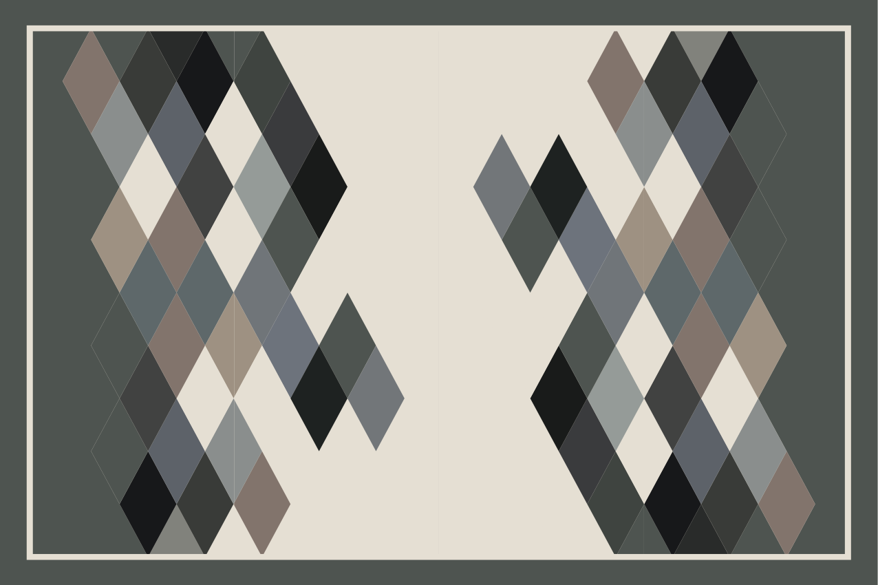 Geometrinen kuviopinta pöytätabletti moderni - Tenstickers