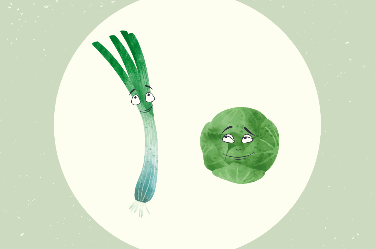 Purjo ja ruusukaali kuva lasten pöytätabletti - Tenstickers