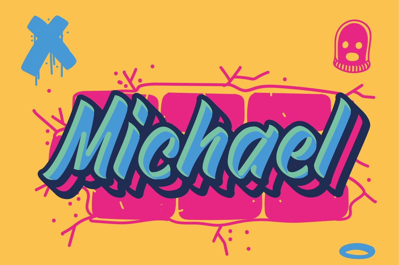 Bold name statement pöytätabletti nimellä - Tenstickers