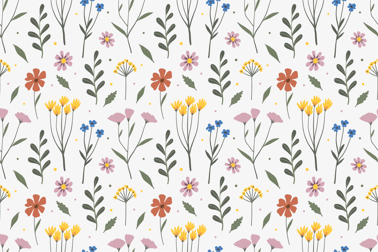 Alkuperäinen pöytätabletti kukkakuosisilla ominaisuuksilla - Tenstickers