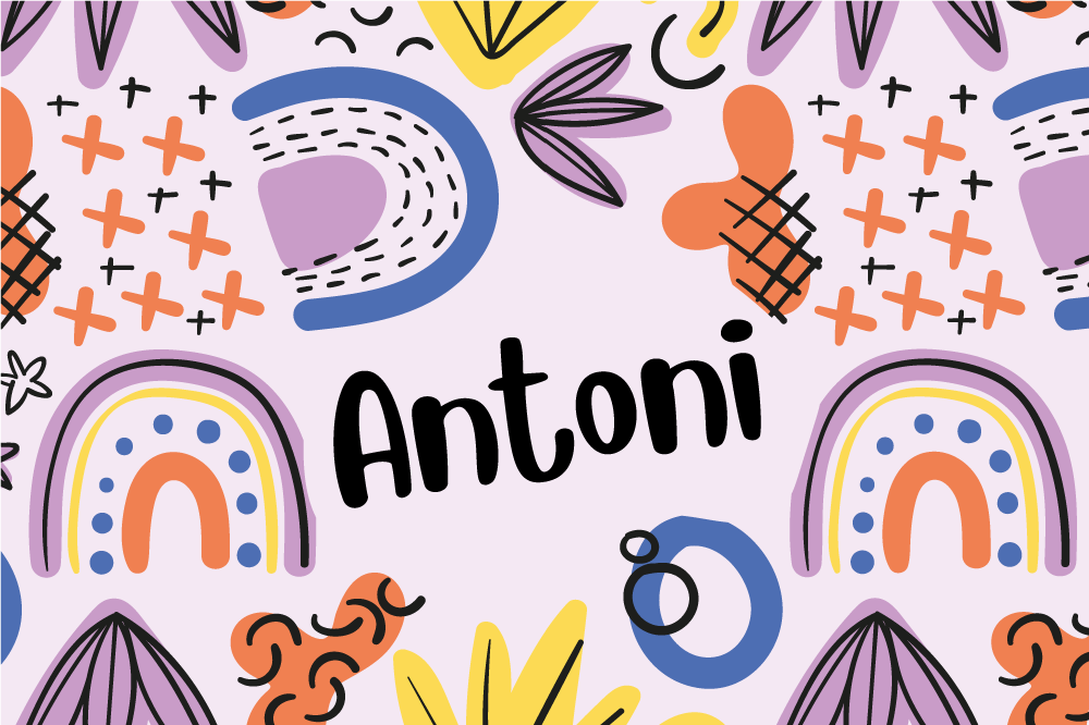 Värikkäät sateenkaari-kuviot lasten pöytätabletti - Tenstickers