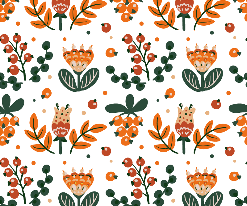 Alkuperäinen pöytätabletti kasvi-asetelma vihreine lehtineen - Tenstickers