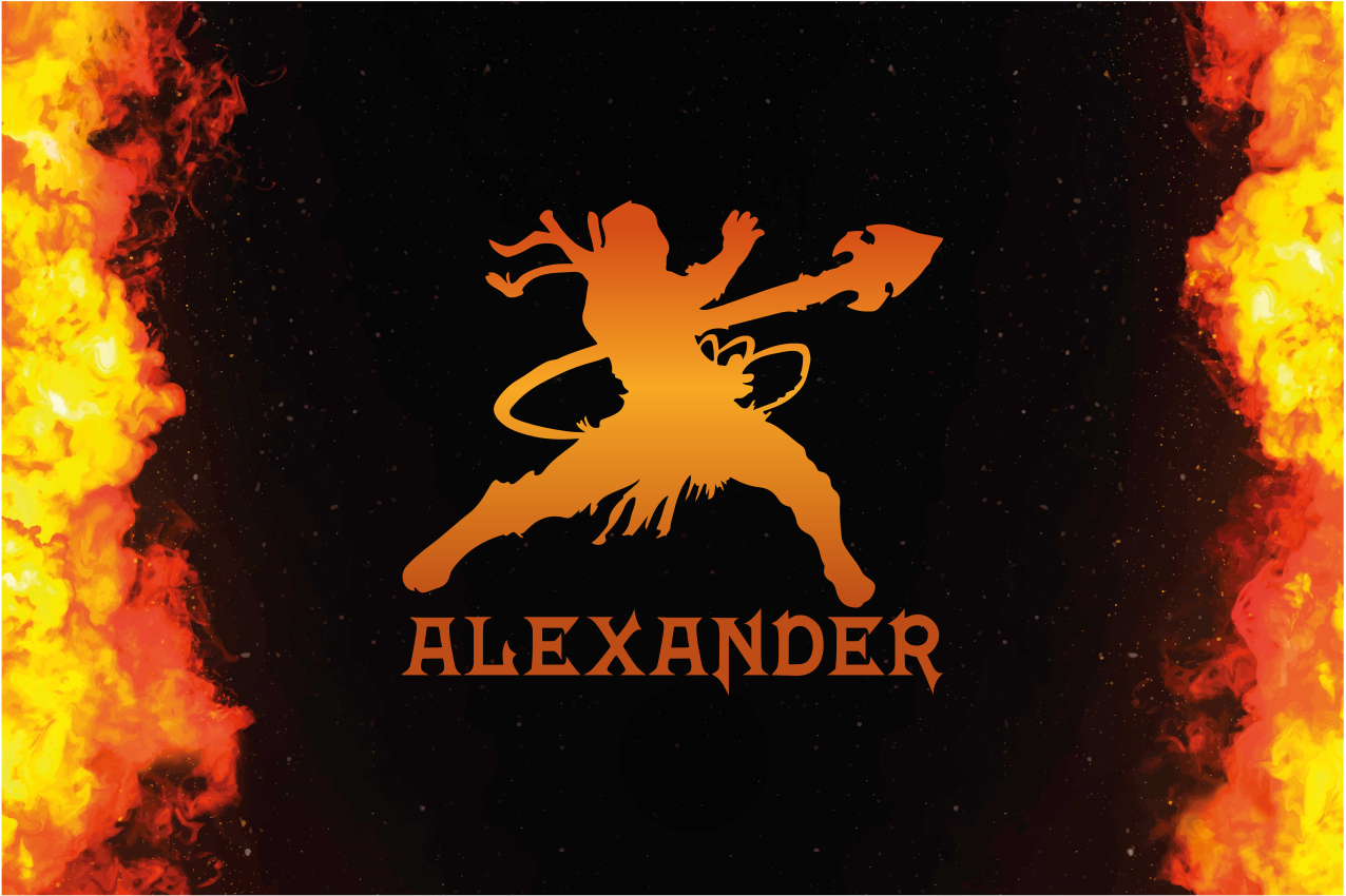 Alkuperäinen pöytätabletti vahva soturi siluetti - Tenstickers