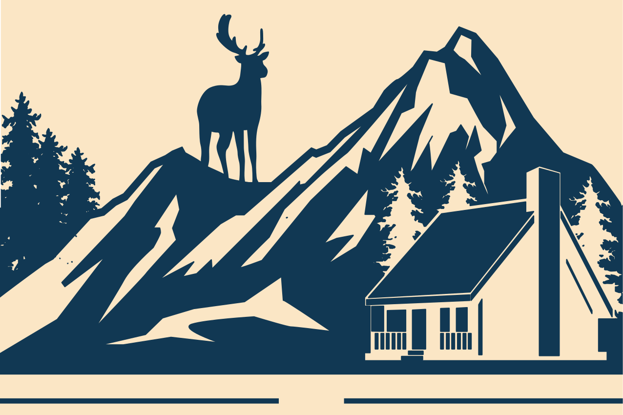 Alkuperäinen pöytätabletti suurten vuorten maisema - Tenstickers