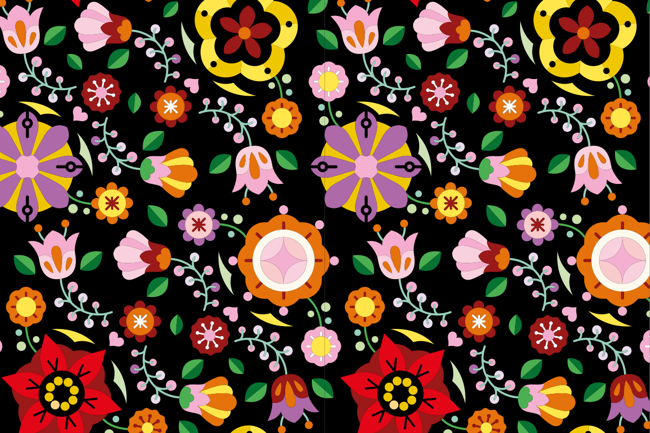 Alkuperäinen pöytätabletti eloisat kukkaideat - Tenstickers