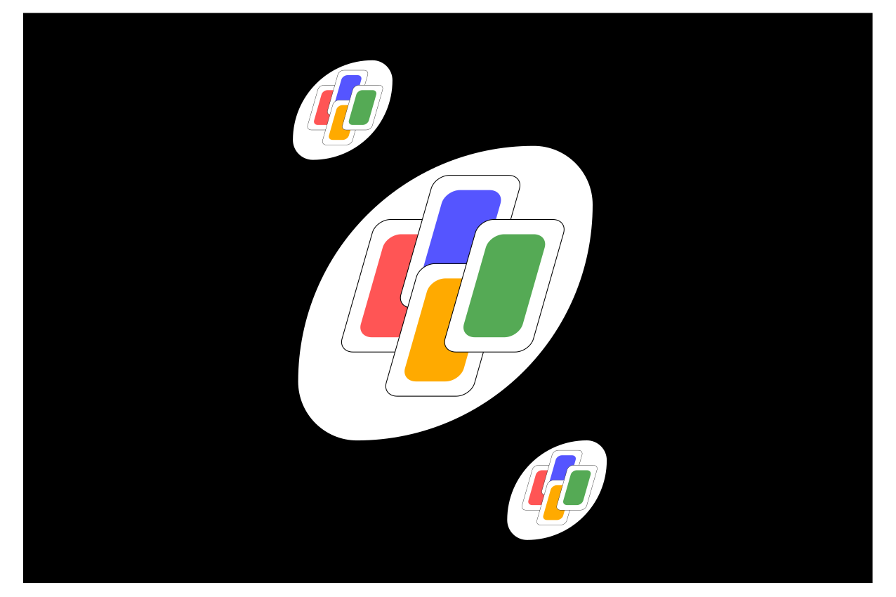 Alkuperäinen pöytätabletti eloisa geometrinen kuvasto - Tenstickers