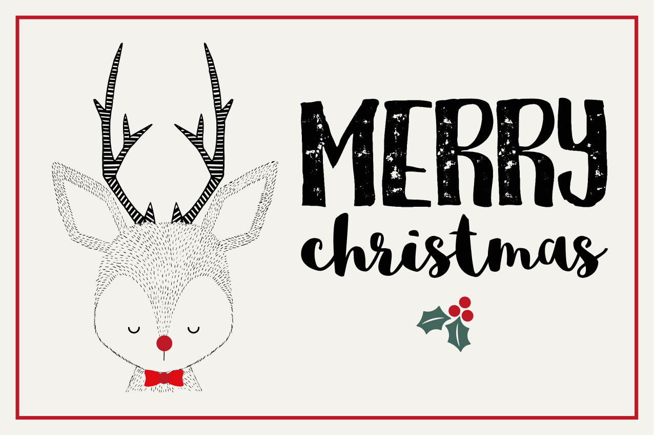 Iloinen porokuvio joulupöytätabletti - Tenstickers