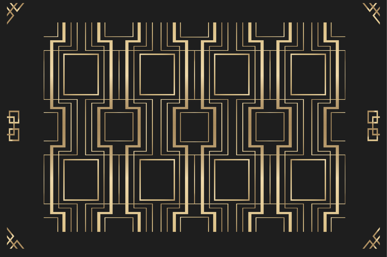 Pöytätabletti moderni geometrinen musta konsepti - Tenstickers