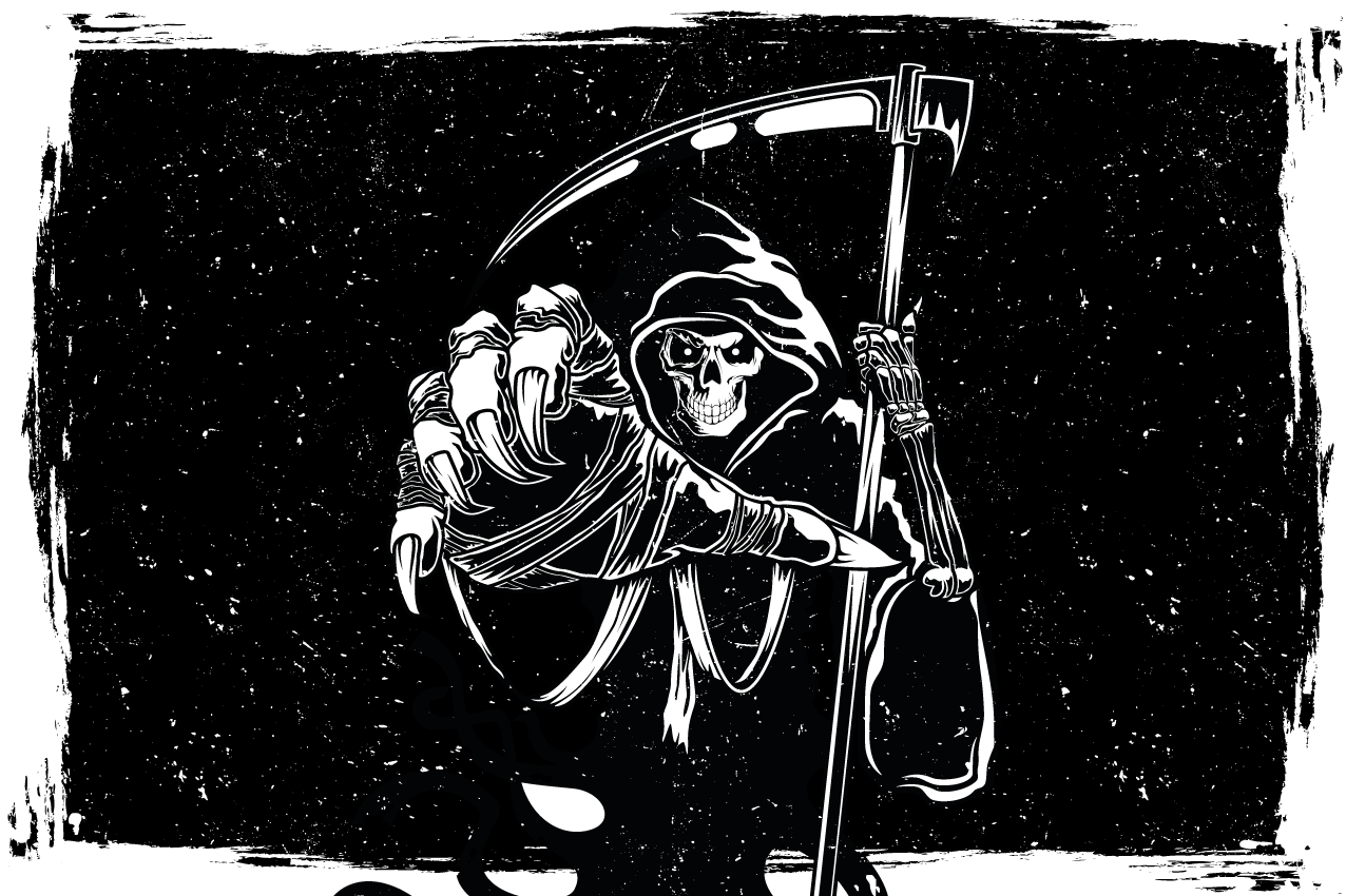 Paha siluetti alkuperäinen tarra pöytätabletti moderni - Tenstickers