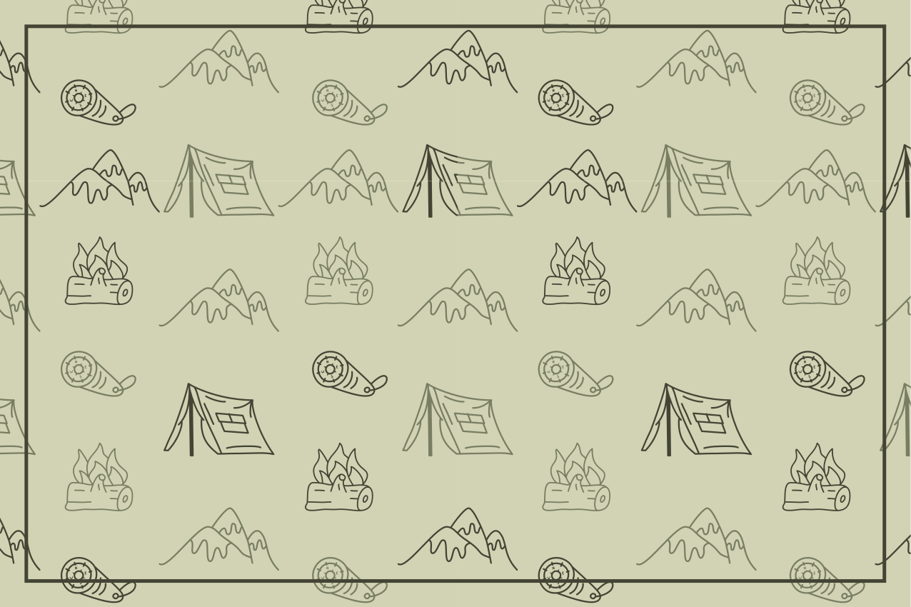 Retkeilyseikkailun tarvikkeetalkuperäinen pöytätabletti - Tenstickers