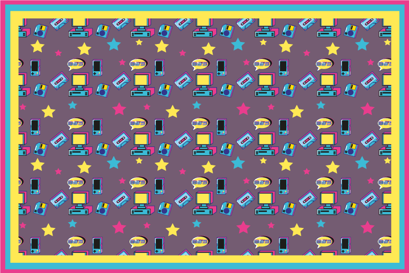 Alkuperäinen pöytätabletti värikkäällä tähtikuvioinnilla - Tenstickers