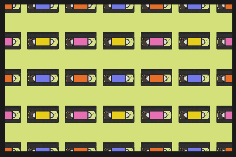 Alkuperäinen pöytätabletti värikkäällä videonauhamallilla - Tenstickers