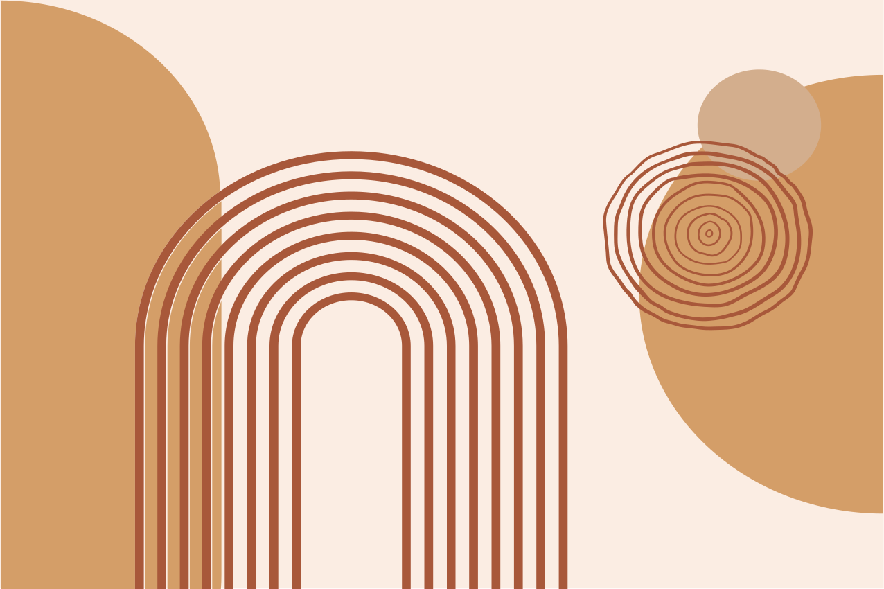 Pöytätabletti moderni kerrokselliset kaarevat muodot - Tenstickers