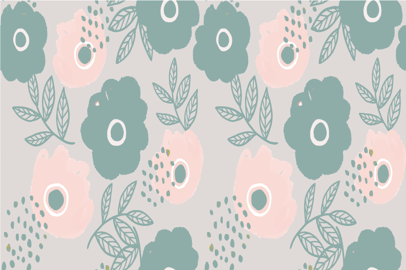 Kukkateema lainauksella pöytätabletti tekstillä - Tenstickers