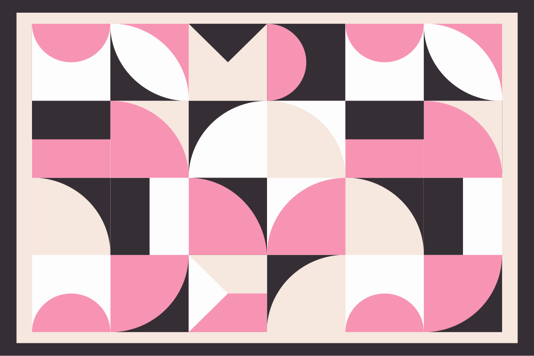 Pöytätabletti moderni geometrinen kuviopinta - Tenstickers