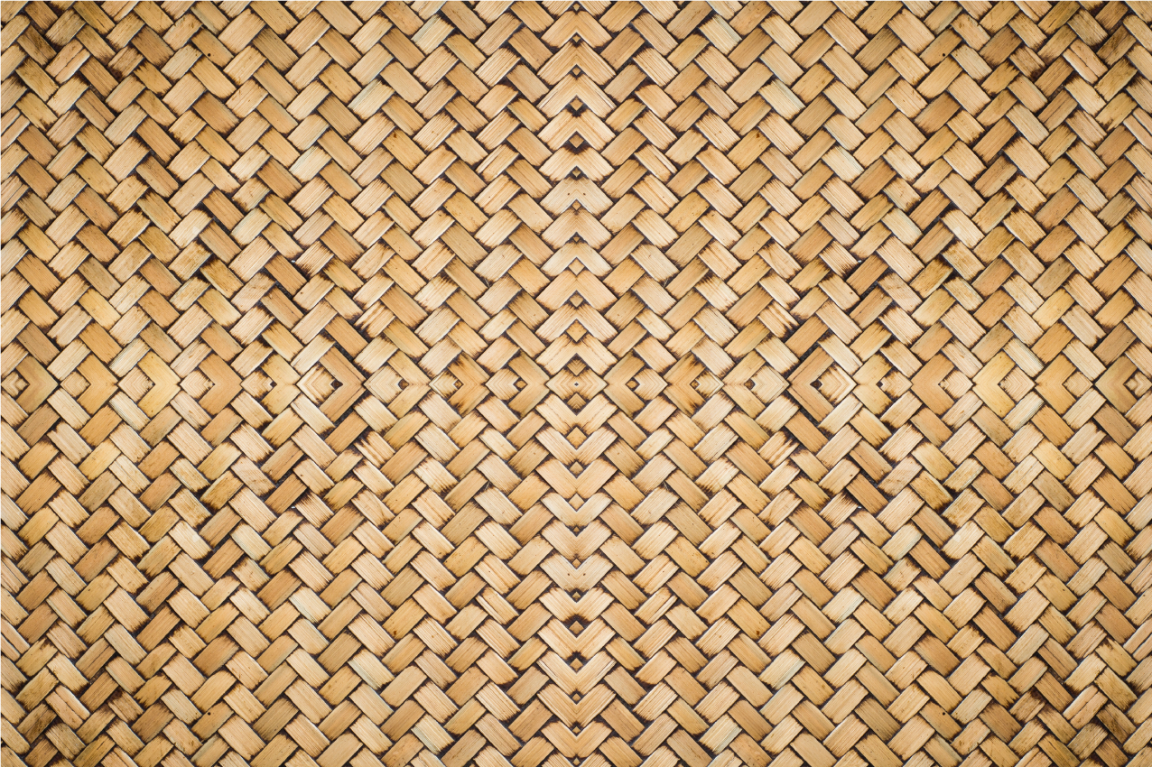 Bambusta kudottu vaikutus tekstuuri pöytätabletti - Tenstickers