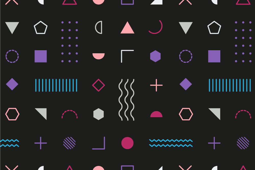 Pöytätabletti moderni geometrinen kuvio tausta - Tenstickers