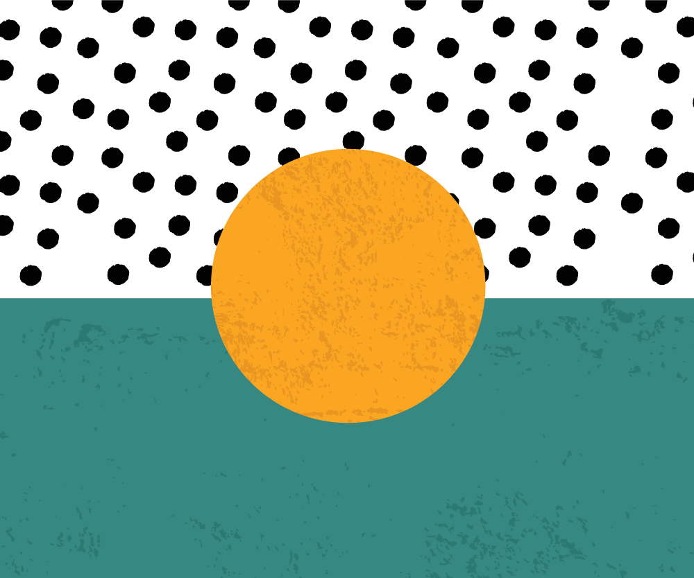 Moderni pöytätabletti rohkealla pilkkukuviolla - Tenstickers