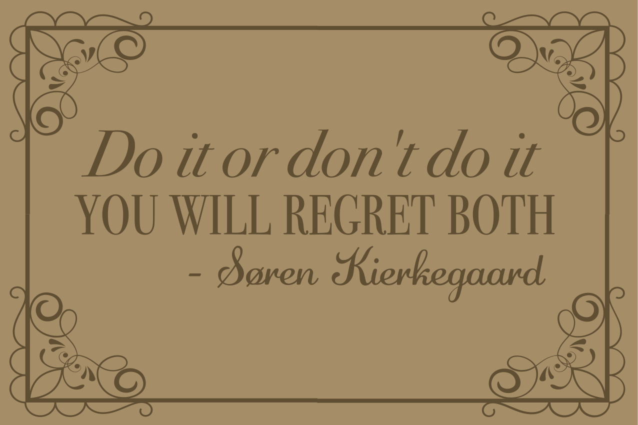 "tee tai älä" -lainaus pöytätabletti tekstillä - Tenstickers