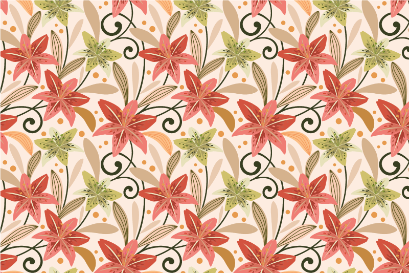 Alkuperäinen pöytätabletti eloisa kukkaelementti - Tenstickers