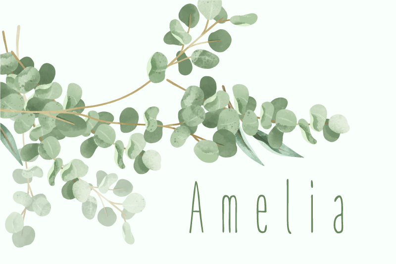 "boho" lehtikuvio Alkuperäinen pöytätabletti - Tenstickers