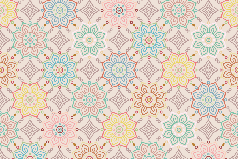 Elinvoimainen kasvikuvio alkuperäinen pöytätabletti - Tenstickers