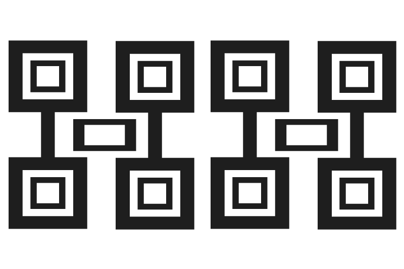 Pöytätabletti moderni neliökuvio - Tenstickers