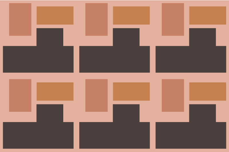 Abstrakti geometrinen asettelu pöytätabletti moderni - Tenstickers