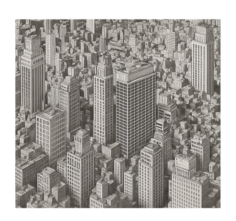 Mustavalkoinen yleiskatsaus teinin huoneen valokuvatapetti - Tenstickers