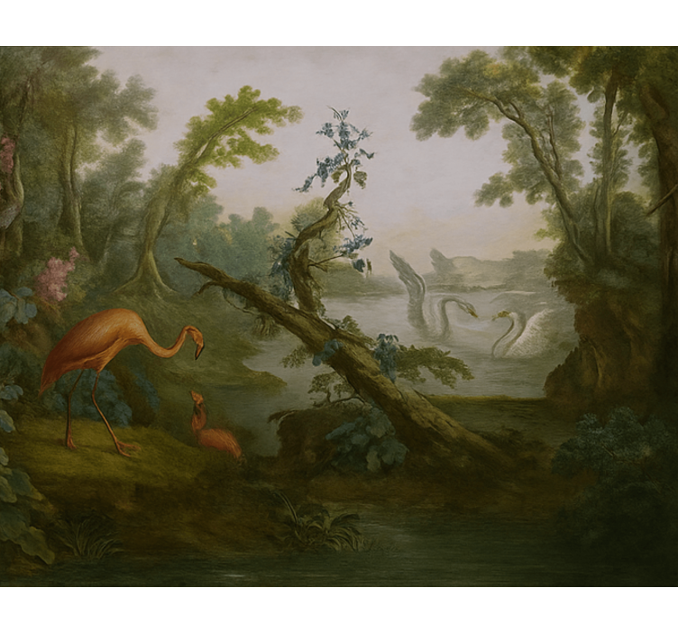 Trooppisen paratiisin suunnittelu olohuoneen valokuvatapetti - Tenstickers