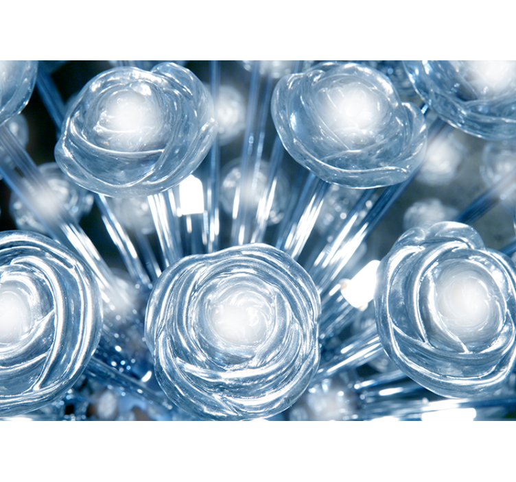 Upea kristalli kukka valokuvatapetti - Tenstickers