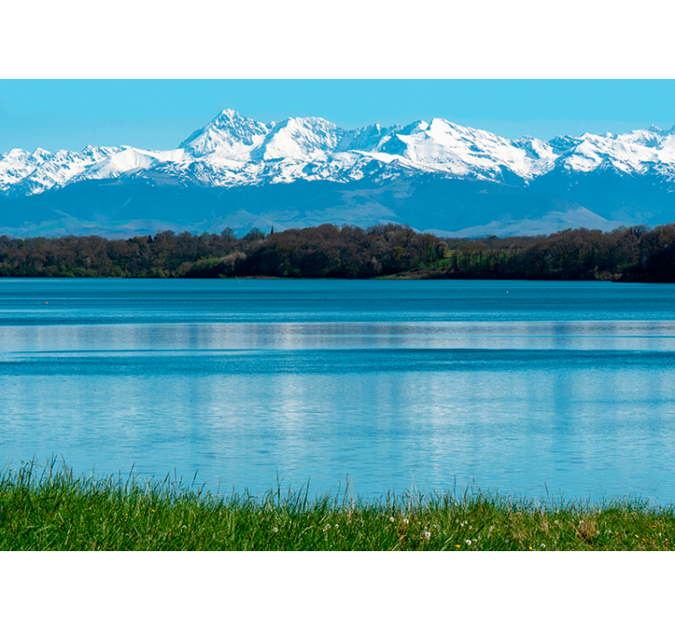 Järvi pyreneiden vuoren valokuvatapetti - Tenstickers