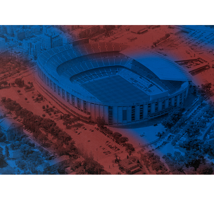 Barcelona camp nou kaupungin valokuvatapetti - Tenstickers