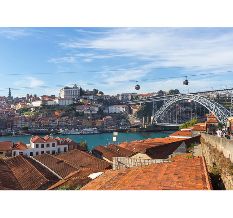 Porto panoraama valokuvatapetti - Tenstickers