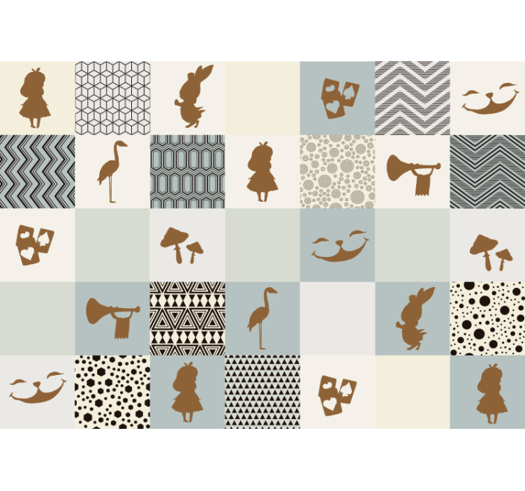 Alice in wonderland fantasia valokuvatapetti - Tenstickers