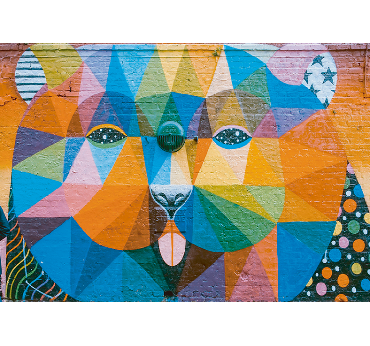 Heimojen graffitit kaupunkitaidetta valokuvatapetti - Tenstickers